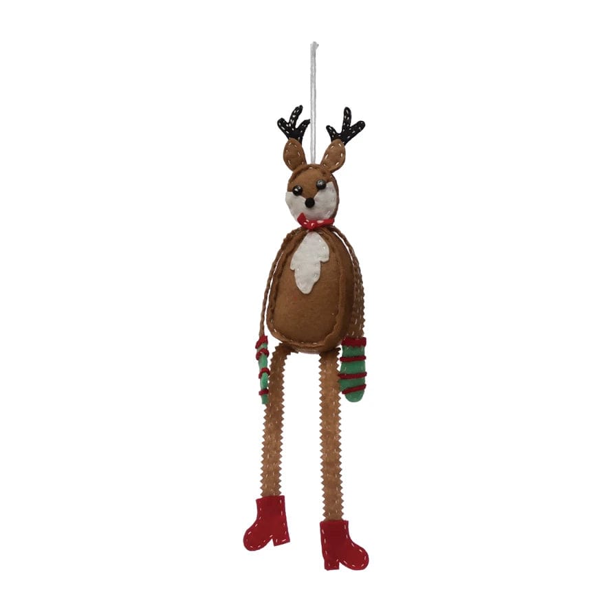CCO - Creative Co-op Creative Co-op Felt Deer Ornament - Little Miss Muffin Children & Home